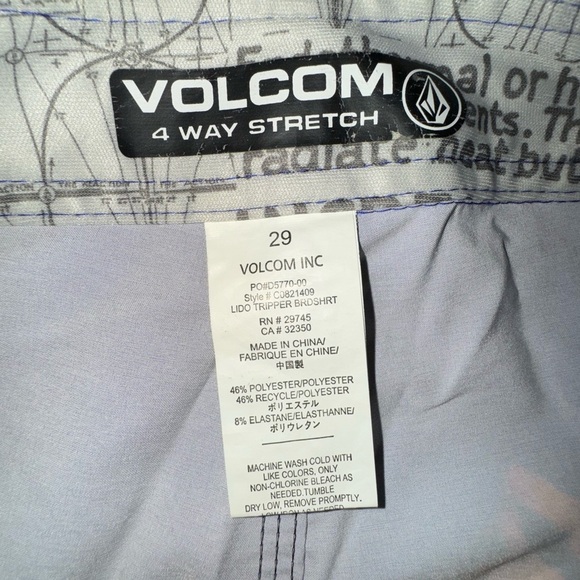 Volcom Board Shorts Mens Purple Tie Dye Lido 4 way Stretch size 29. VGUC - Picture 6 of 8
